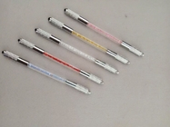 थोक मूल्य डबल-सिर वाले टैटू मैनुअल पेन क्रिस्टल एक्रिलिक माइक्रोब्लैडिंग 3 डी भौं के लिए स्थायी मेकअप पेन