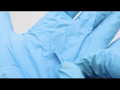 OEM ब्लू 0.2mm 18U नैनो माइक्रोब्लैडिंग सुई आइब्रो स्थायी मेकअप पिन मैनुअल ब्लेड