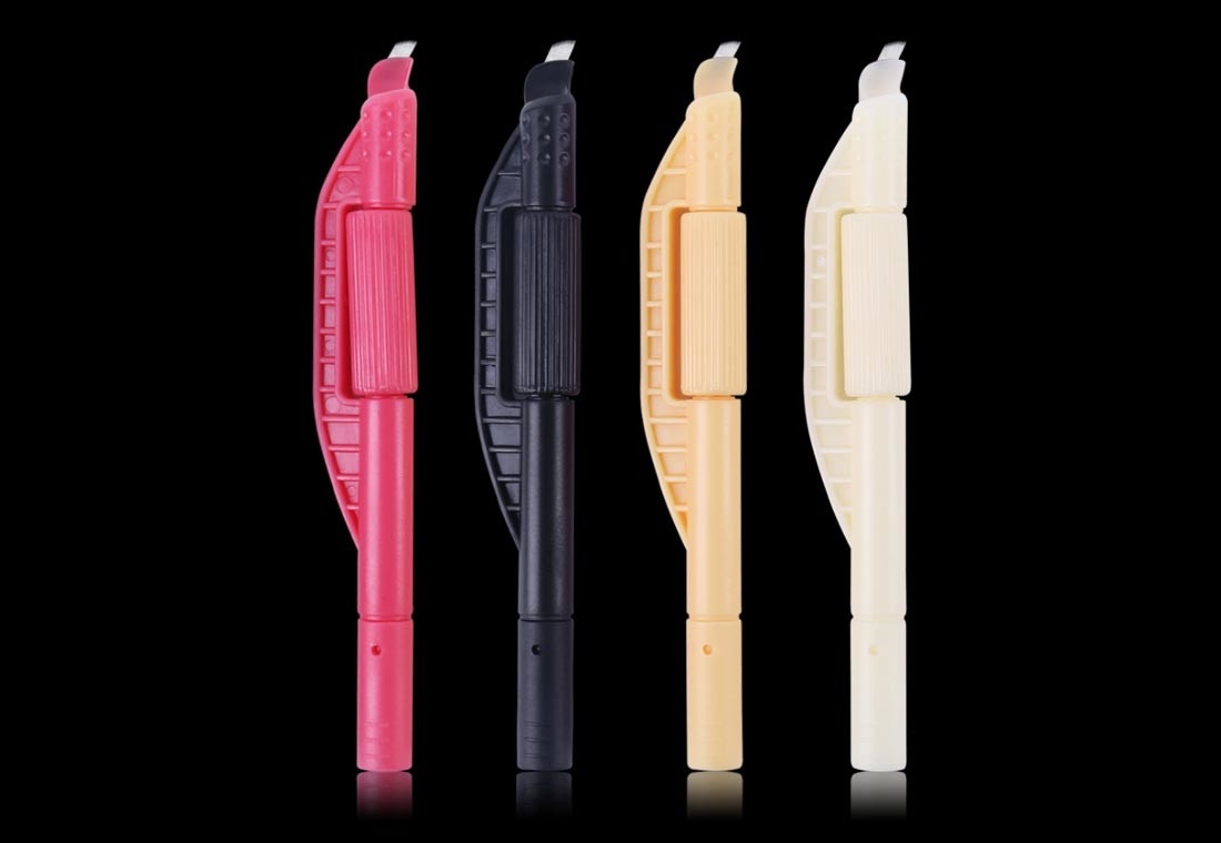 गर्म बिक्री लक्ज़री आइब्रो माइक्रोब्लैडिंग पेन कैप माइक्रोपिग्मेंटेशन आइब्रो पेन वियोज्य चीन के साथ सस्ता कम MOQ: