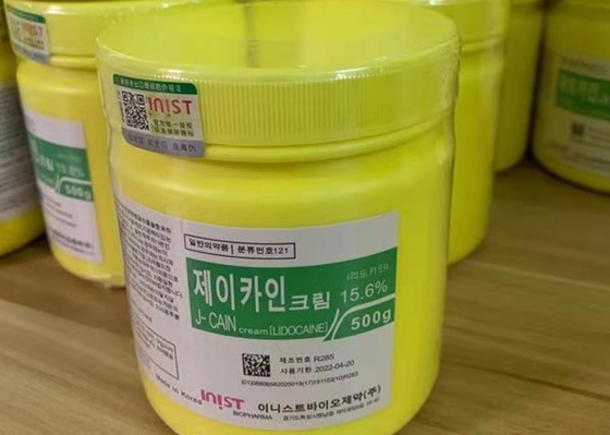 कोरिया जे-कैन 15.6% 10.56% 25.8% फेस एनेस्थेटिक क्रीम 500 ग्राम/पीसी